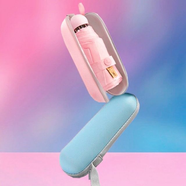 2개세트 파스텔톤 캡슐 미니 포켓우산