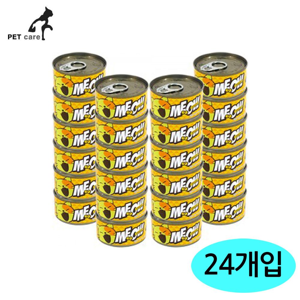 참치캔 미아오캔 치킨과 그레이비타입 24팩