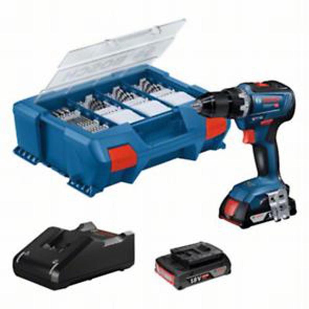 (보쉬) 충전드릴 GSR18V-55 100pcs 18V/2.0Ah