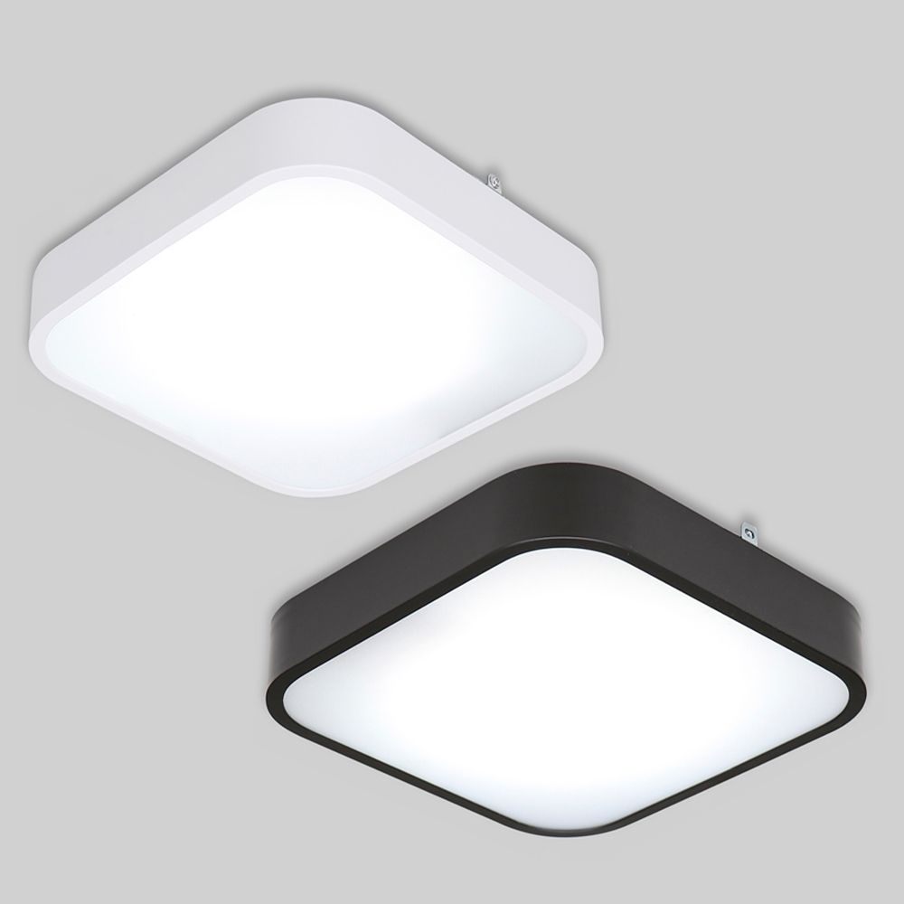 국산 LED 직부등 15W 주광 6.5K KC 마빈 화이트 블랙