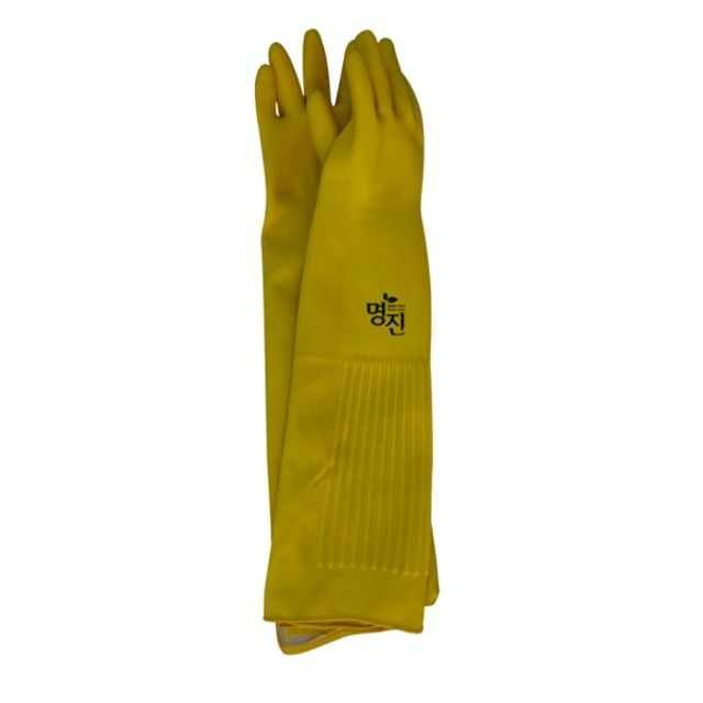 공업용 고무장갑 12호 (5 EA) 240mmx650mm/노랑 MJ-