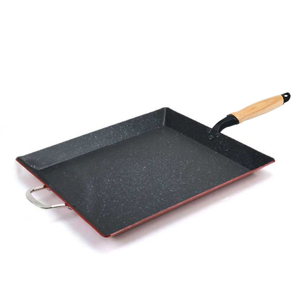 대형 업소용 사각 계란말이 후라이팬 39.7x34.8cm 8호