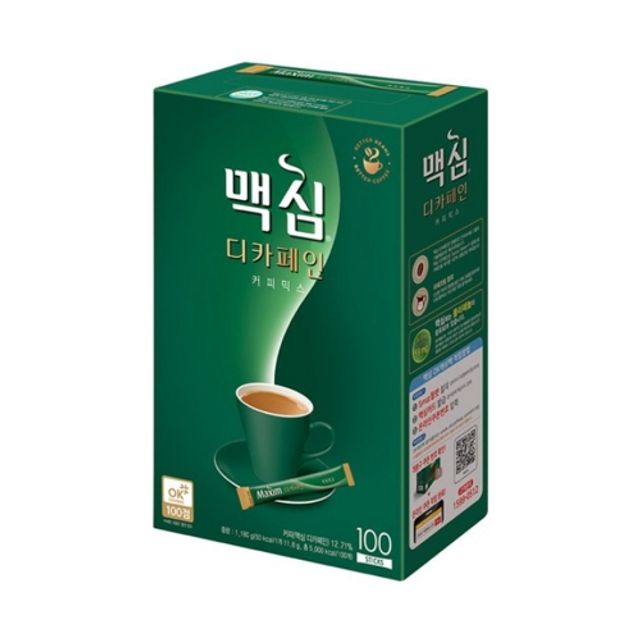 동서 맥심 디카페인 커피믹스 아메리카노 100T (1개