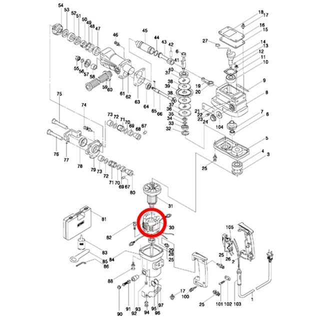 3012261 계양부품스테이터(고정자) 1EA PHD-38 (30