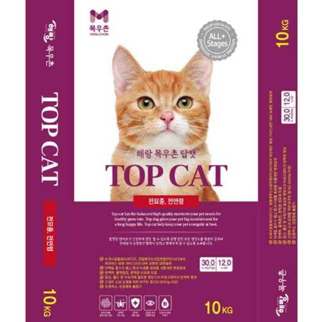 고양이사료 탑캣 10kg 전묘종 전연령 사료