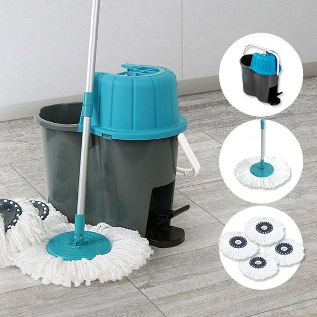 통돌이청소 밀대 크리너 극세사 B타입 물걸레청소기