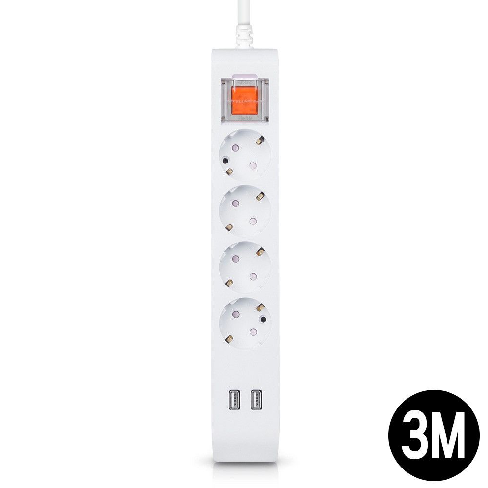 멀티탭 선이 굵어 안전한 USB 2구 일반멀티 4구 3M16A