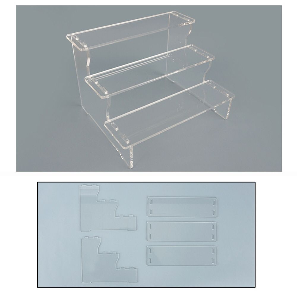 매장 가게 소품 인테리어 계단식 조립 아크릴 진열대