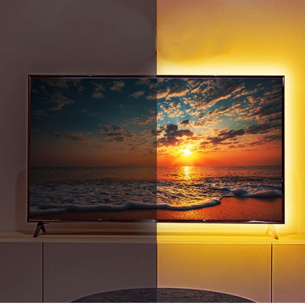 WARM 무드라이트 1M 계단 SMD2835 TV 스트립 LED 거실