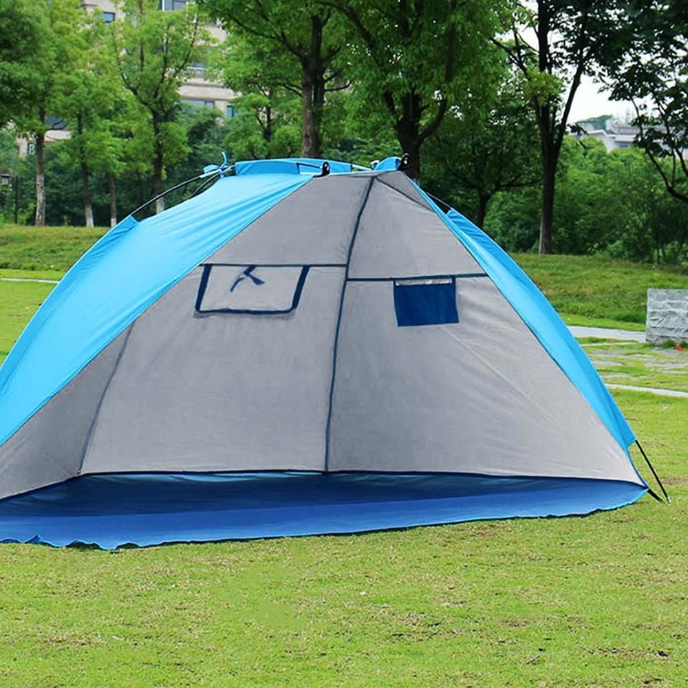 2인용 그늘막텐트 220x120cm 블루 낚시 바닷가