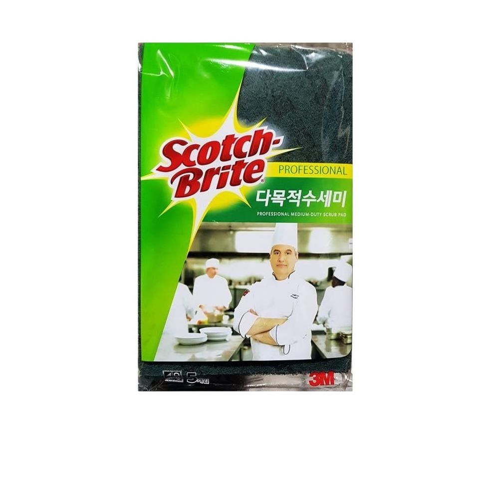 스카치브라이트 수세미 녹색 15 x23cm 5입 x20개