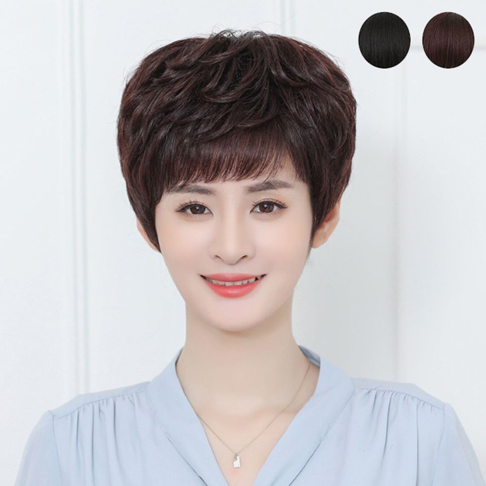 인모 중년 엄마가발 기본 통가발 데이 여성가발