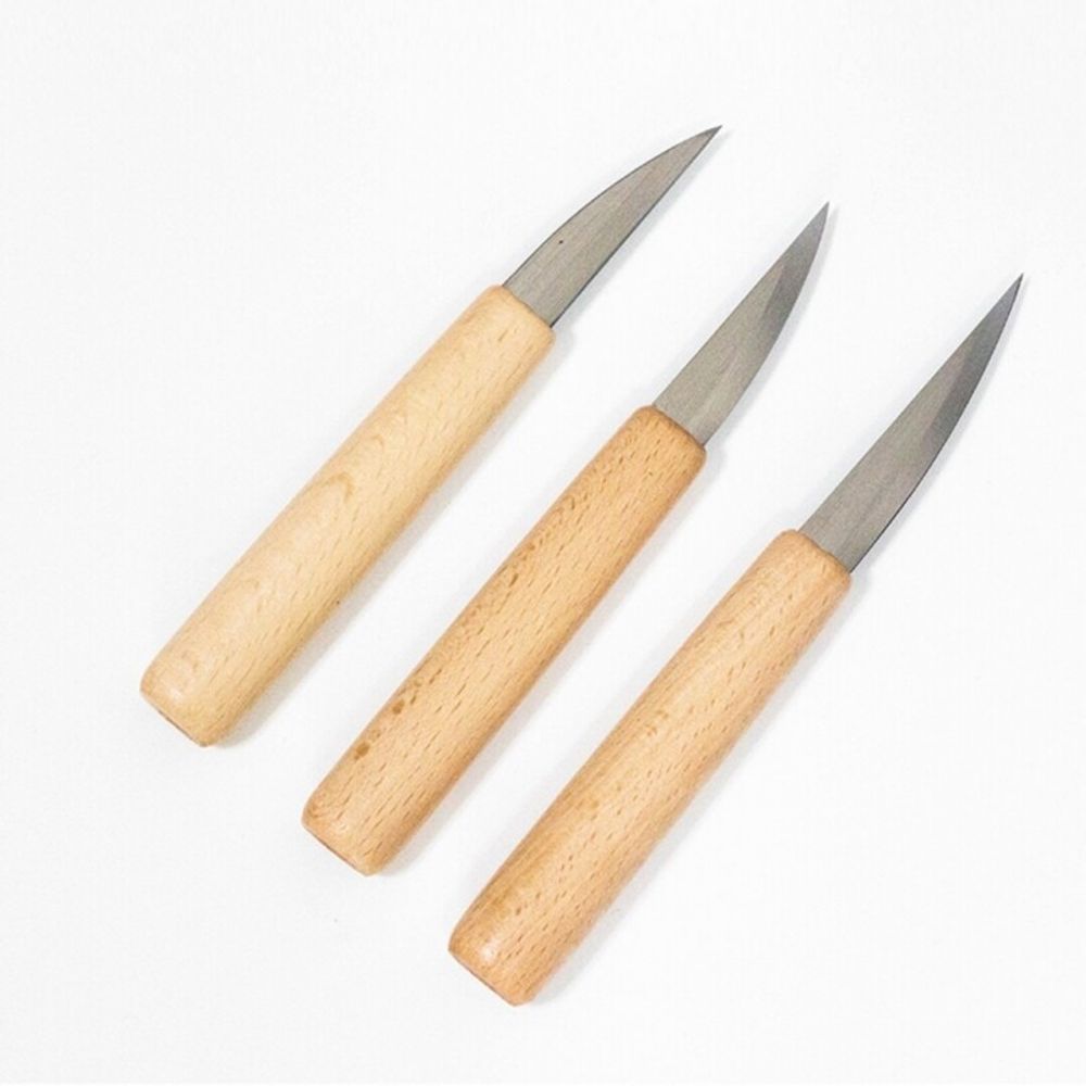 K460 특수합금강 K형 카빙나이프 3PCS 1세트