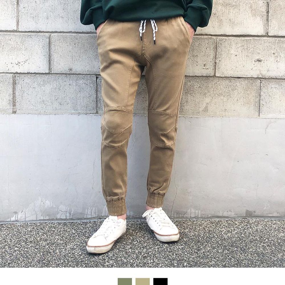 카고 포켓 디자인 조거 팬츠 남성용
