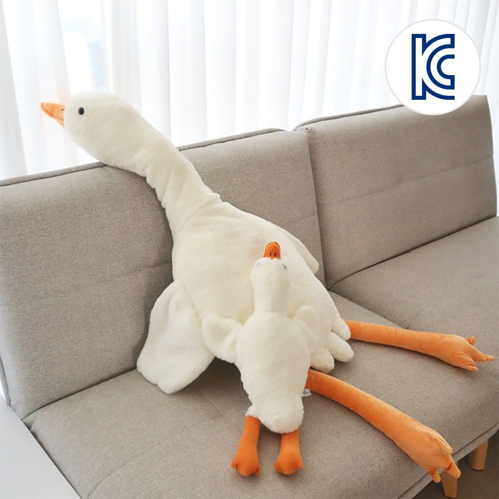 오리인형 거위 바디필로우 90cm 130cm 동물인형 애착인형 쿠션
