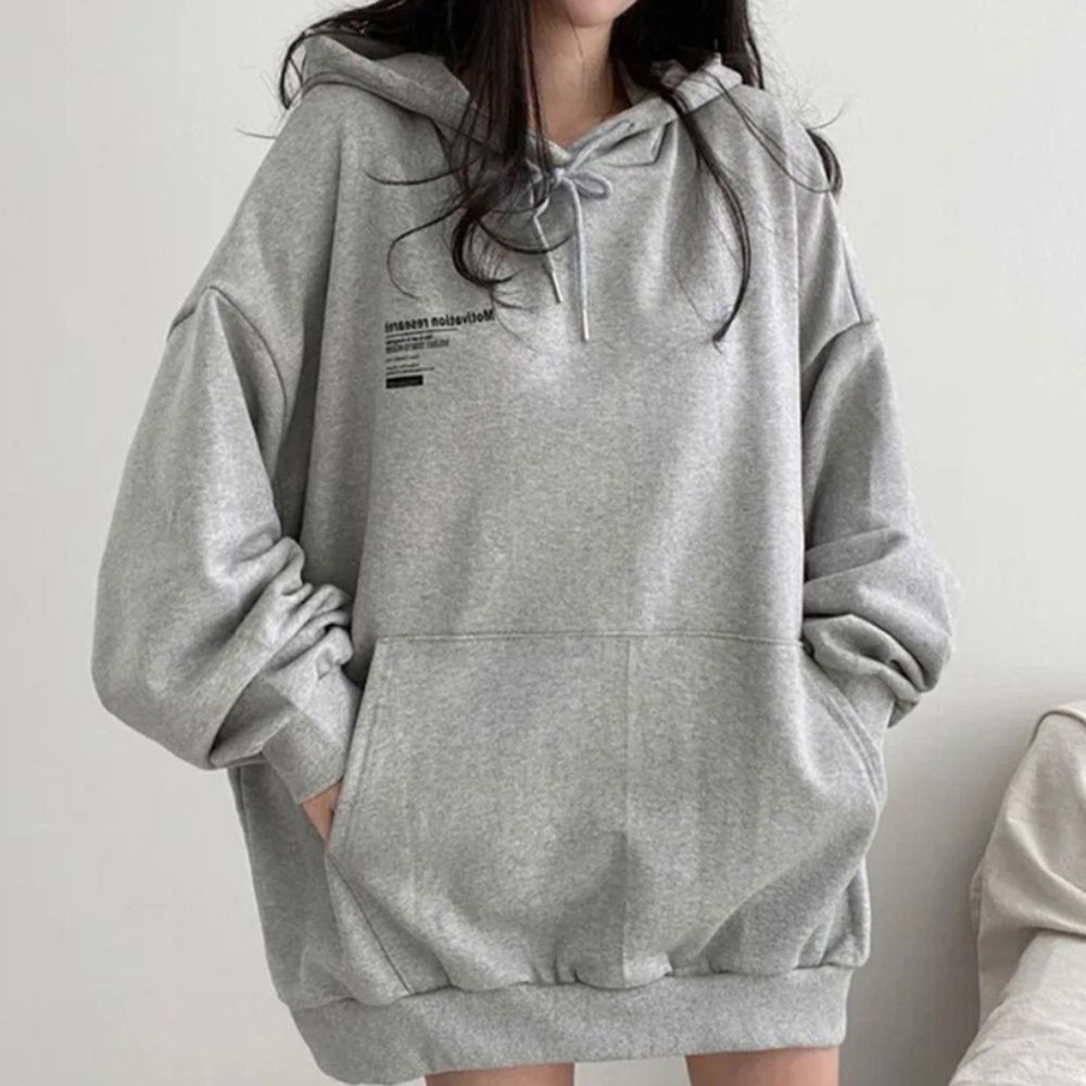 오버사이즈 후드 여성 데일리 캐주얼 후드티