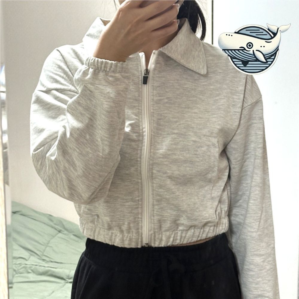 가벼운 여름 크롭 집업 점퍼 데일리 활용