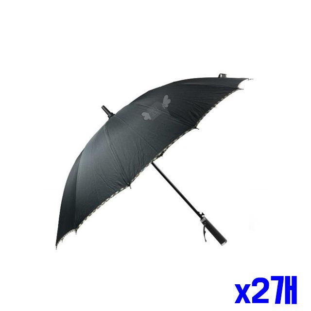 x2개 튼튼한 패션우산 체크 60x14cm 답례품 장우산