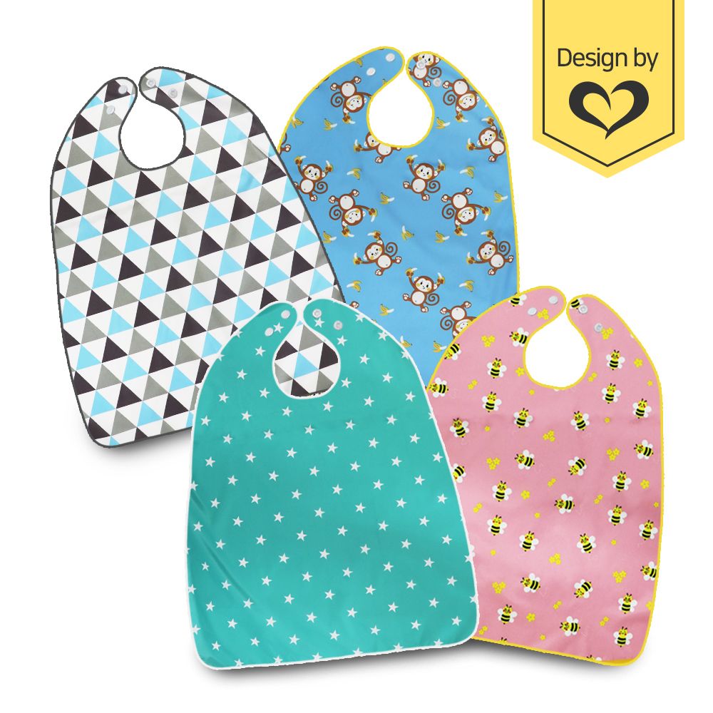 성인 방수턱받이(버튼형) 모음 위생/방수/실버/앞치마