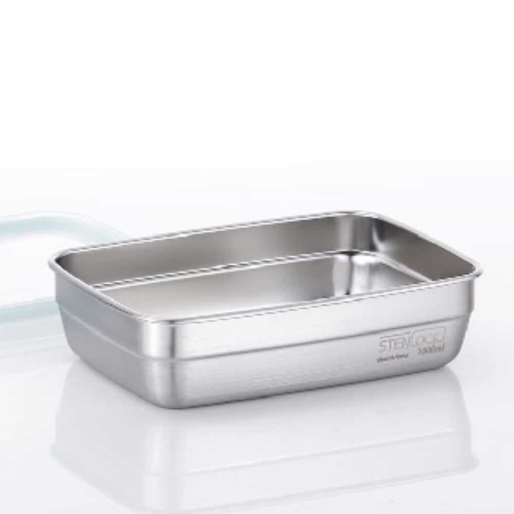 직사각 밀폐용기 1000ml 밀폐스텐용기 스텐찬합