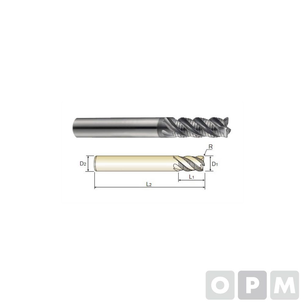 4S MILLS X-SPEED 라핑엔드밀 D5(R0.2)X6X13X50