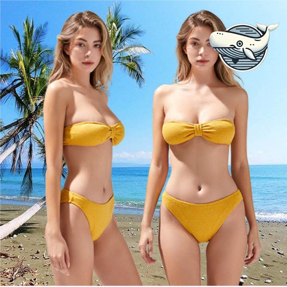 햇빛 즐기는 모던 비키니 귀여운 치마 포함