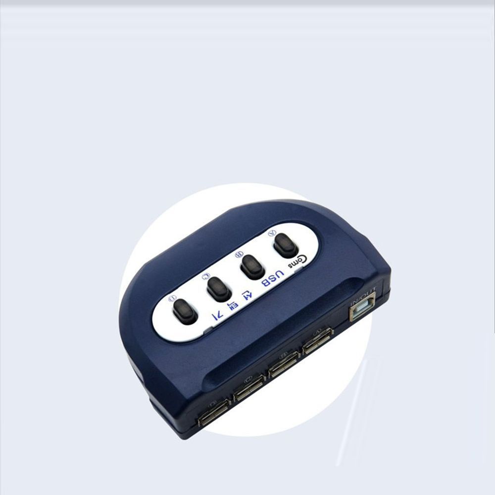 USB 2.0 선택기 4대1 스위치 USB-A타입 4포트 USB-B