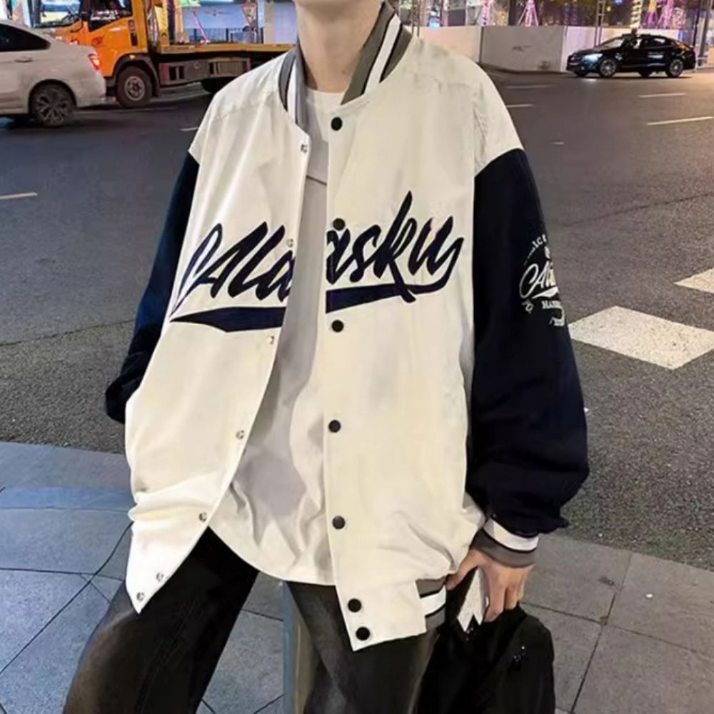 남자 기본티 맨투맨 후드 매치 레터링 자켓