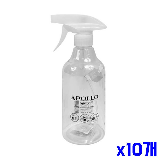 분사스프레이 다용도 용기 x10개 투명 500ml 분무기