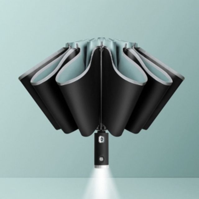 거꾸로 LED 완전자동 양산 겸 우산 UV차단 접이식우산