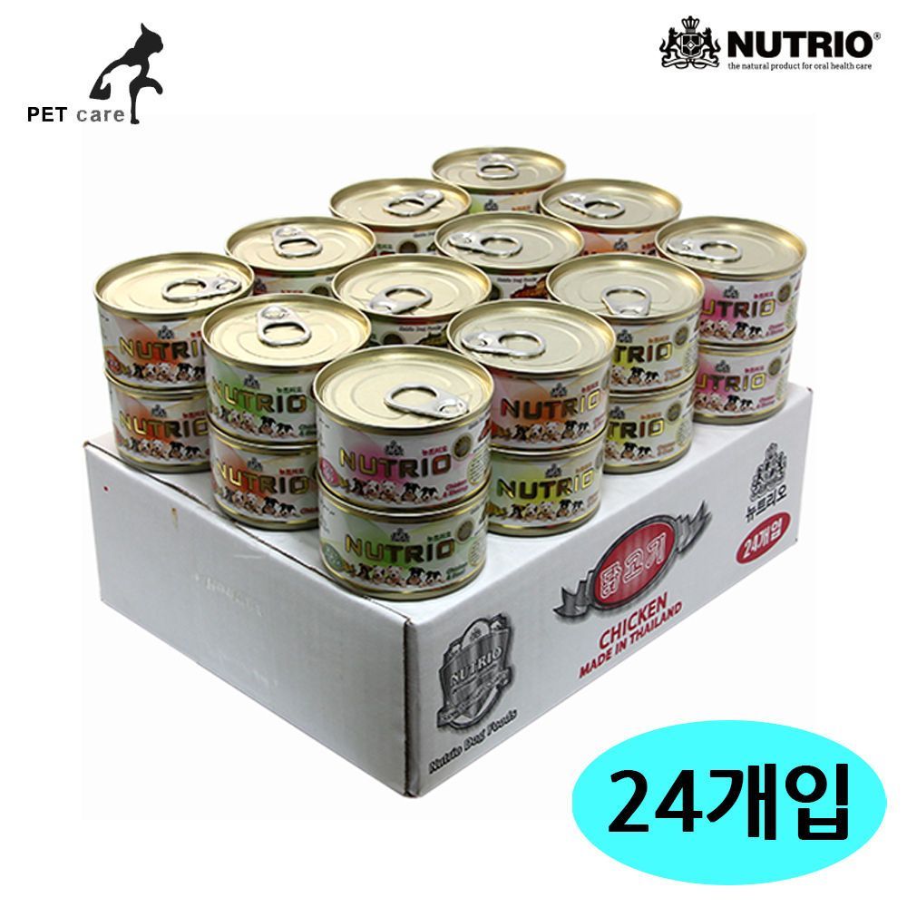 뉴트리오 강아지 캔 100g 5종 24개입 1박스