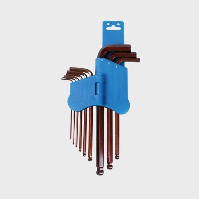 볼형 육각 렌치 세트 8PK-028 9pcs 고강도 L 렌치 휴