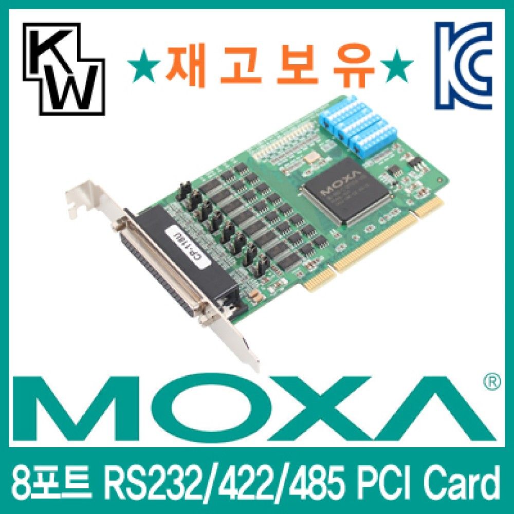 MOXA CPJS118U 8포트 PCI RS232JS422JS485 시리얼카드