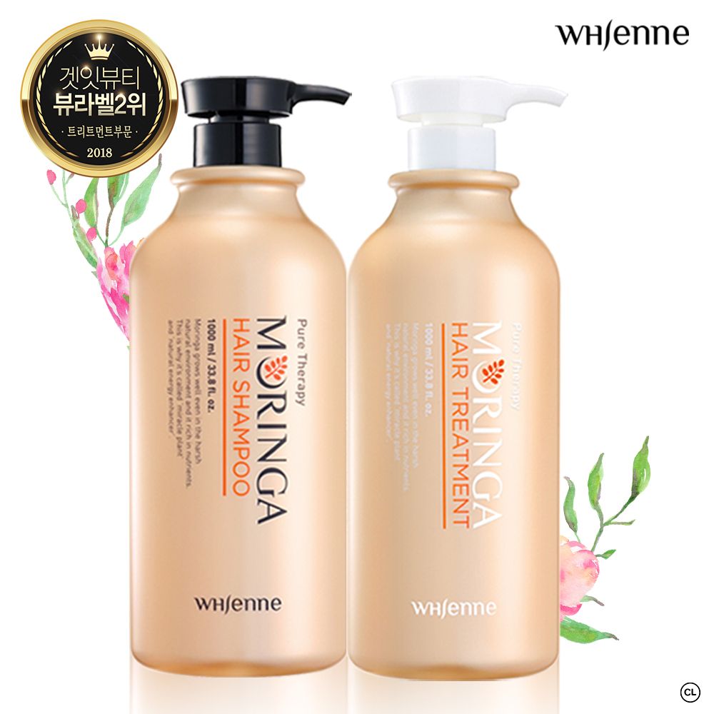 휘엔느 모링가 단백질 샴푸 1000ml+트리트먼트 1000ml