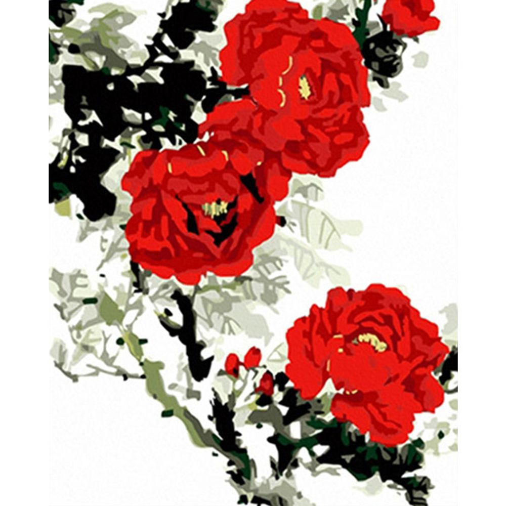 매혹적인 모란꽃 (패브릭) 보석십자수 40x50