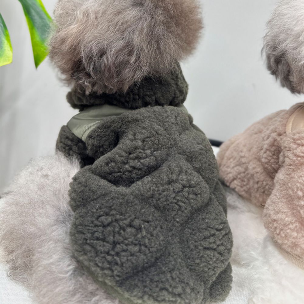 강아지 덤블 패딩 점퍼 2XL 1P 반려견 겨울 지퍼 자켓