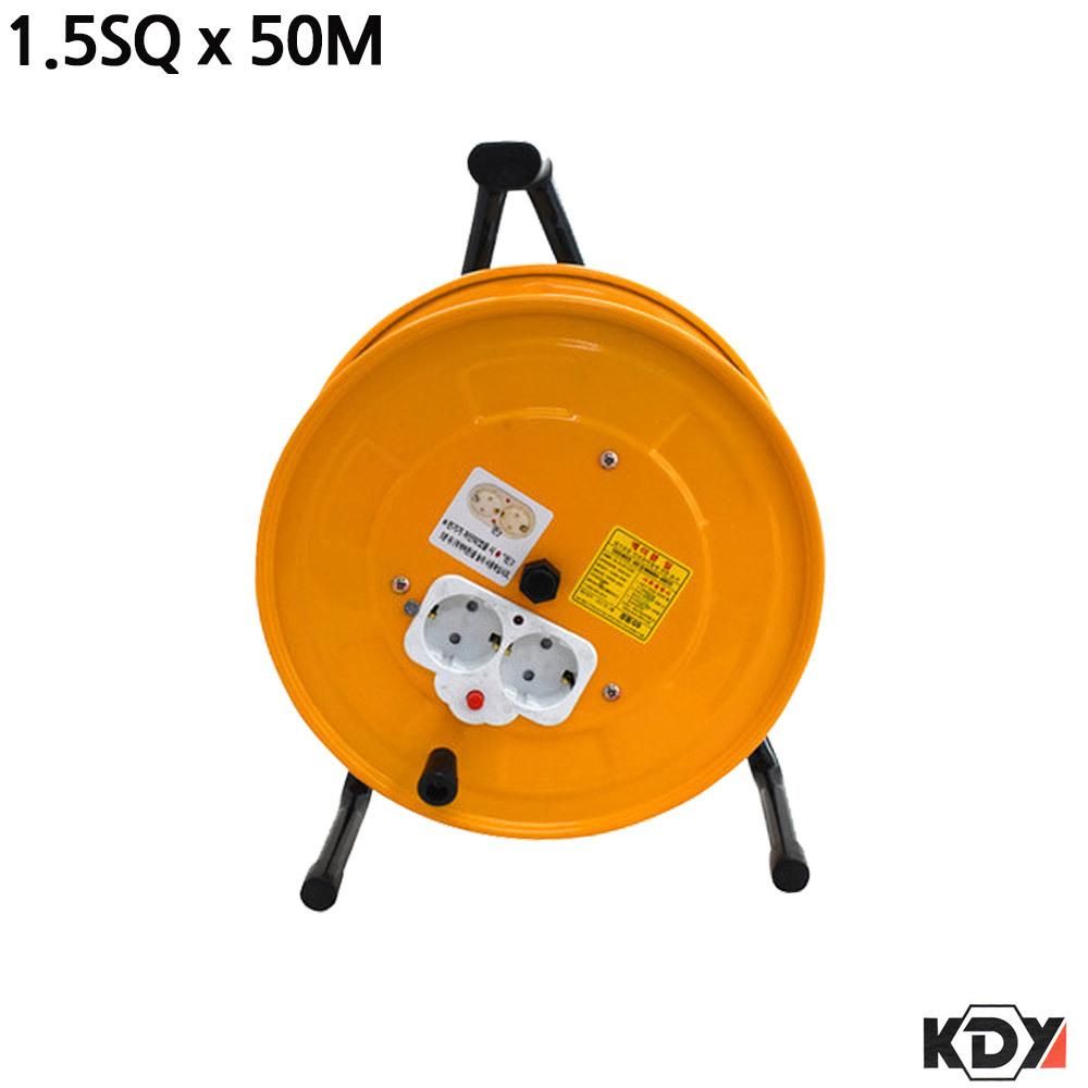 KDY 접지형 전선릴 전기연장선 1.5SQ x 50M