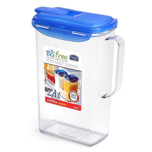 락앤락 비스프리 손잡이 냉장고물병-2.1리터 ABF737