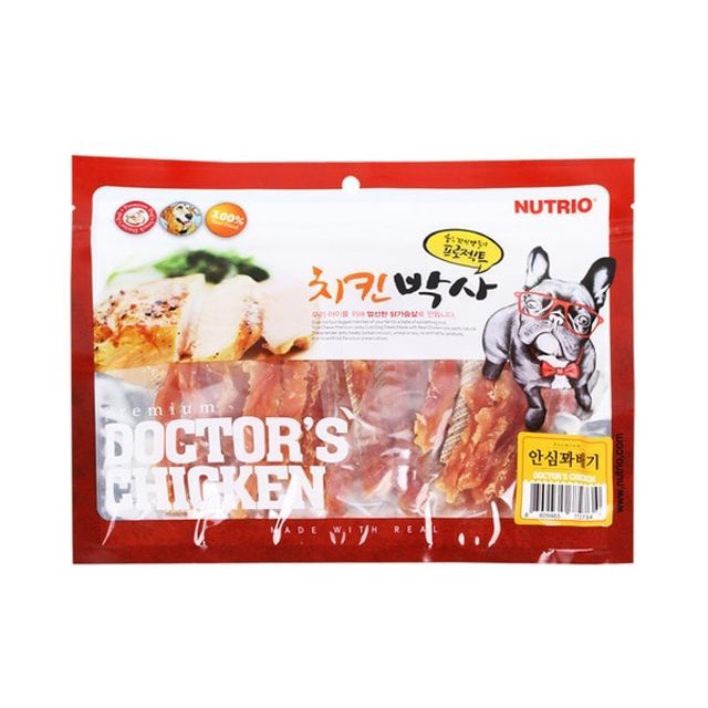 펫 안심꽈배기 치킨박사 일상 300gX5봉 애견간식 강아