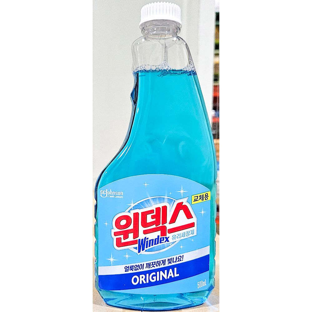 유리세정제 윈덱스 500ml 리필용 x12개 업소 식당용