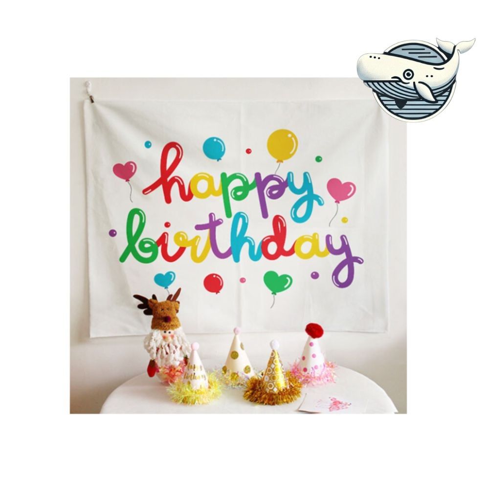 특대 생일파티 장식 패브릭 가림막 커튼