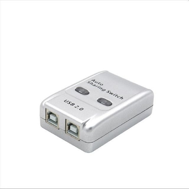 USB 공유기 2대1 USB 2.0 선택기 수동 스위치 및 프