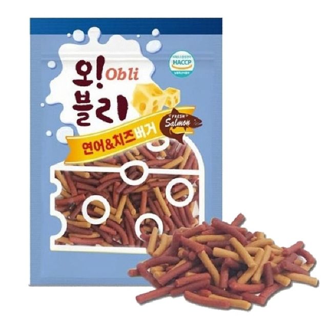 오블리 치즈버거 연어 100gx80개