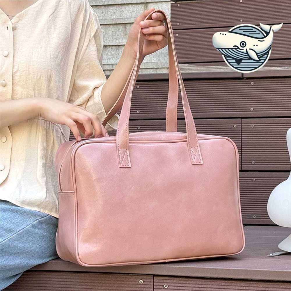 소프트 핑크 컬러 데일리 숄더백 넉넉한 수납