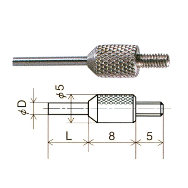 다이얼게이지포인트초경x 1.5X12MM XB-801