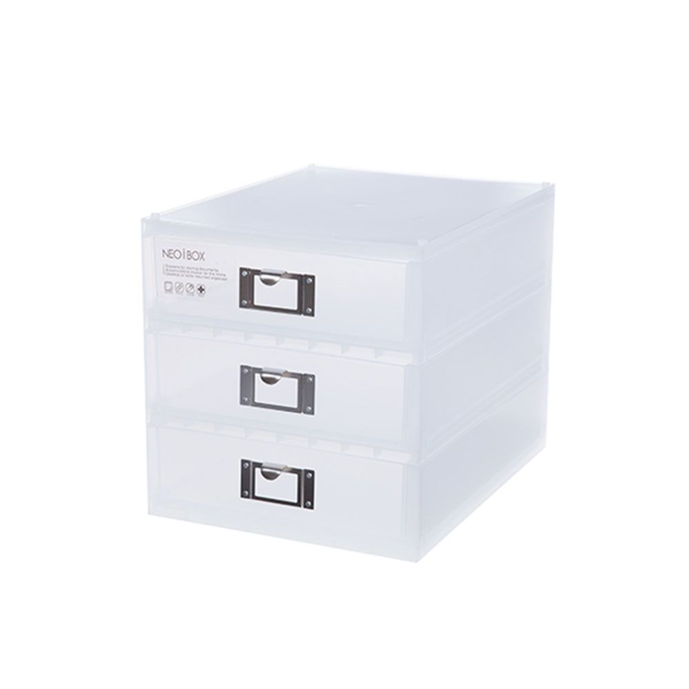 3단 수납함 소품함 속옷 정리함 35x26.8cm 1개 스모그