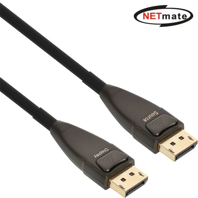 NETmate 8K DisplayPort 1.4 액티브 광케이블 100M