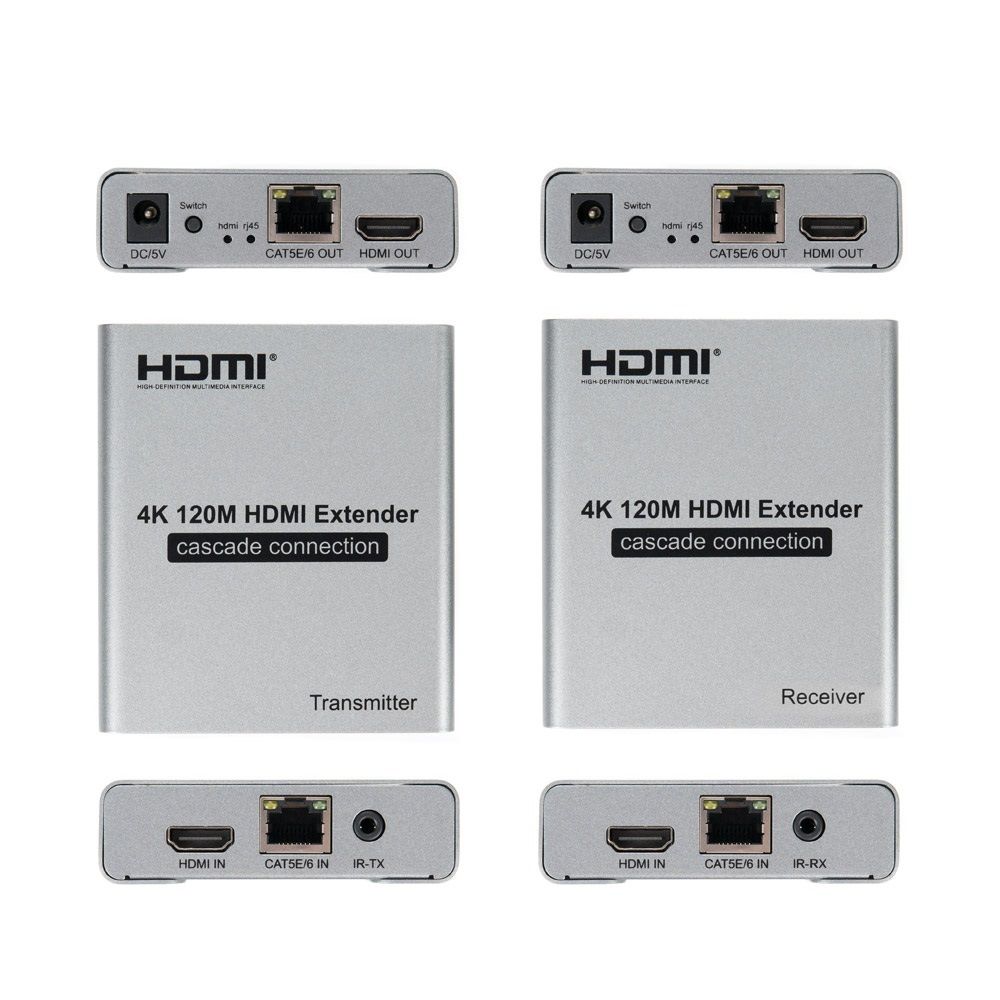 HDMI 리피터 송수신기 Extender 랜 RJ45 최대120M 4K