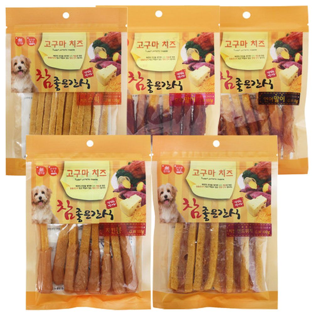 참좋은 고구마치즈 강아지간식 애견간식 100g X 10개