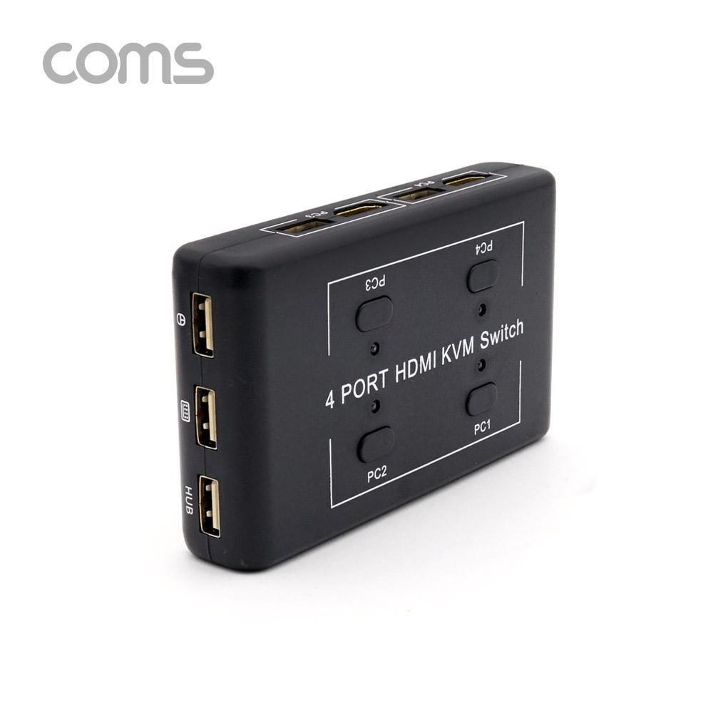 Coms 4포트 HDMI KVM 스위치4대1